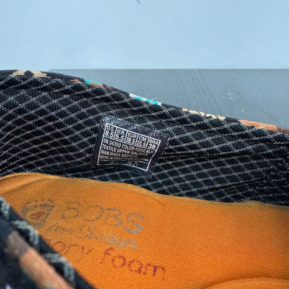 Skechers Bobs Comfort Shoes Womens 8.5 BlackDog Print Casual Slip On Memory Foam - Picture 8 of 12